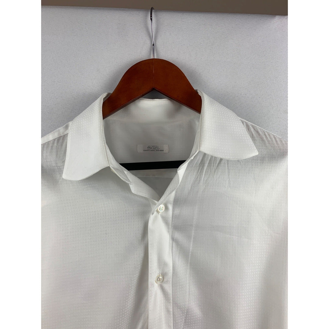 Mens White Long-Sleeve Dress Shirt By St. Regis Hotel NY