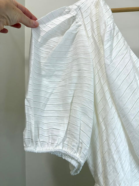 Nine West White Knight One‑Shoulder Fit &amp; Flare Mini Dress SzXL NWT