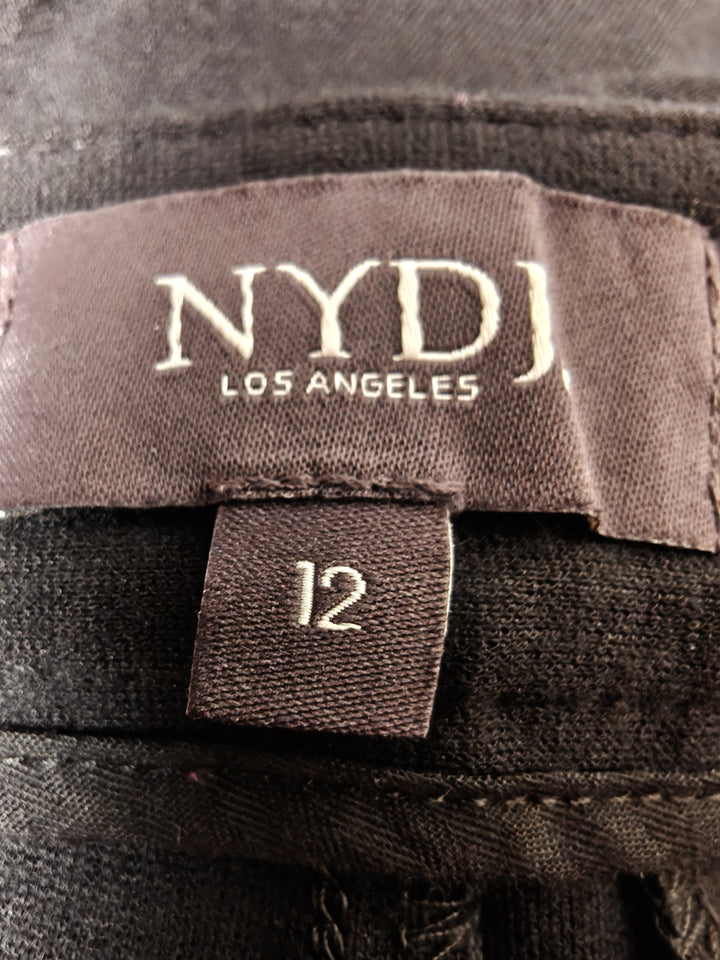 Womens NYDJ Lift Tuck Technology Dress Pants Black Size 12