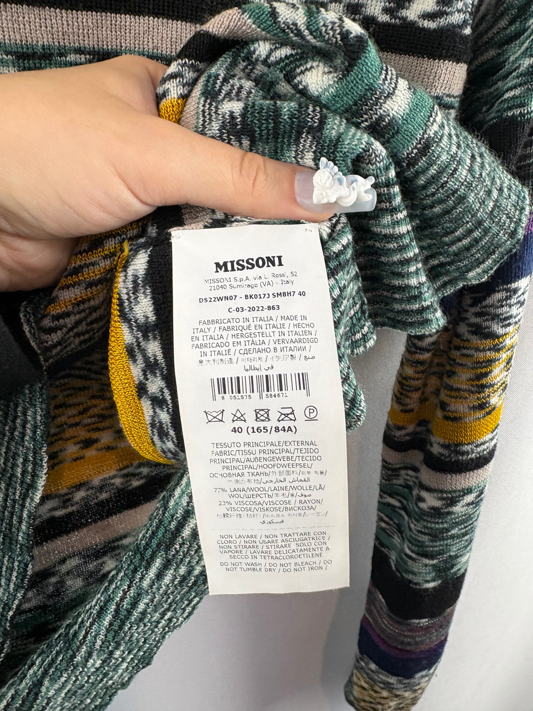 Women’s Missoni Medium Multicolor Patterned Sweater