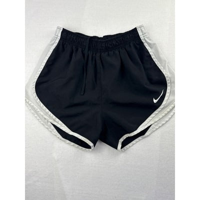 Nike Dri-FIT Womens Running Shorts M Black & White Athletic Wear