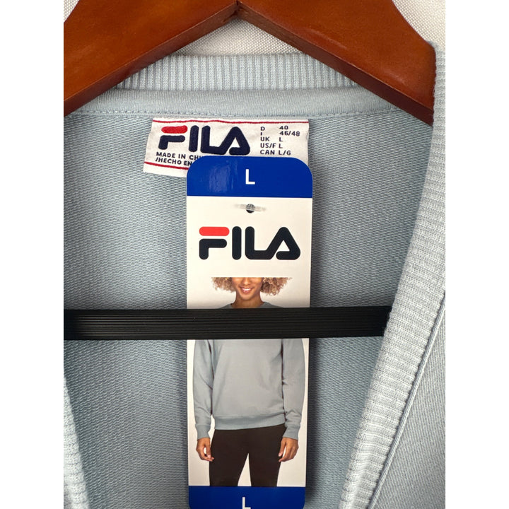 Women’s Fila Size Large Light Blue Crewneck