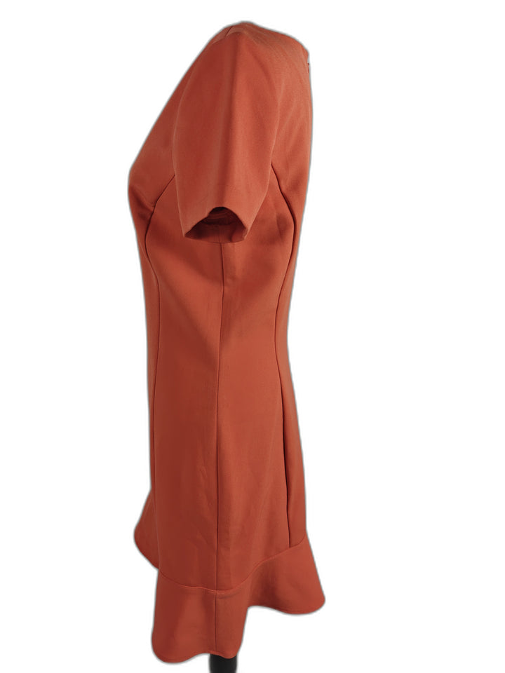 Women’s Ann Taylor Ruffle Hem Dress Coral Size 4