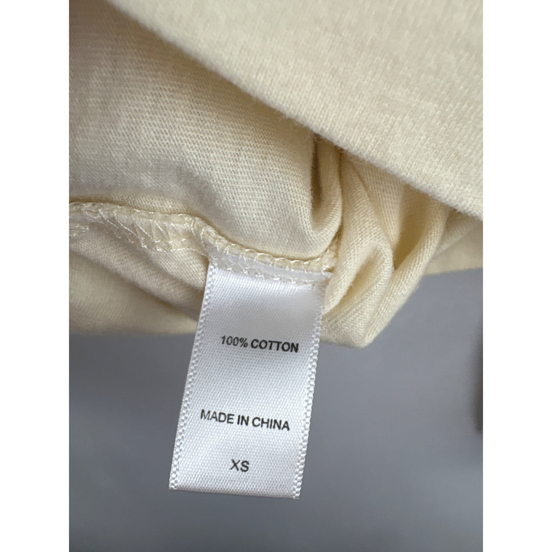 Koolaburra By UGG Womens Long Sleeve Crew Neck Tee XS Beige Cotton