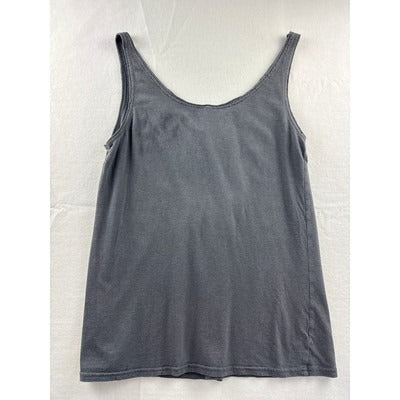 Old Navy Gray Sleeveless Top With Ruched Front Detail Size S