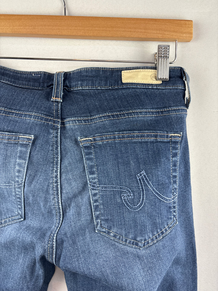 Women’s AG-ED Size 26 Dark Wash Blue Skinny Jeans