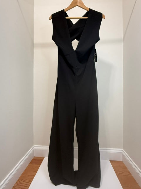 Lulus Thinking Out Loud Backless Wide Leg Jumpsuit SzXL NWT