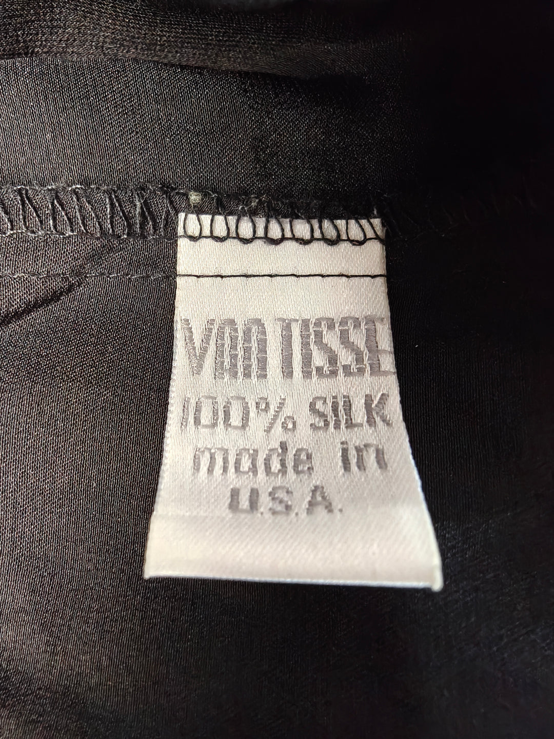Womens Andres Silk Button Down Shirt Black Size L