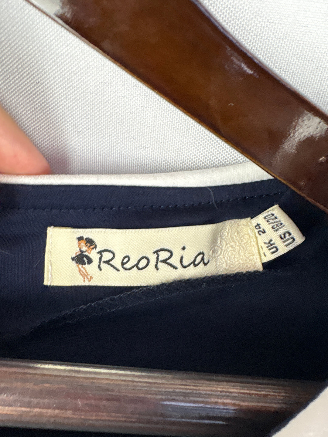 Women’s ReoRia Size 18/20 Navy Midi Boat Dress