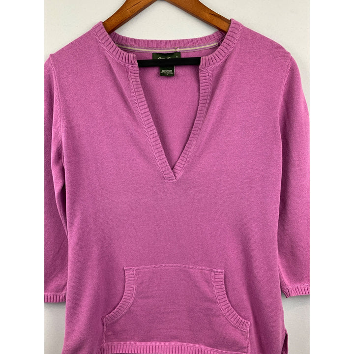 Eddie Bauer Womens Pink Cotton Pullover Sweater S