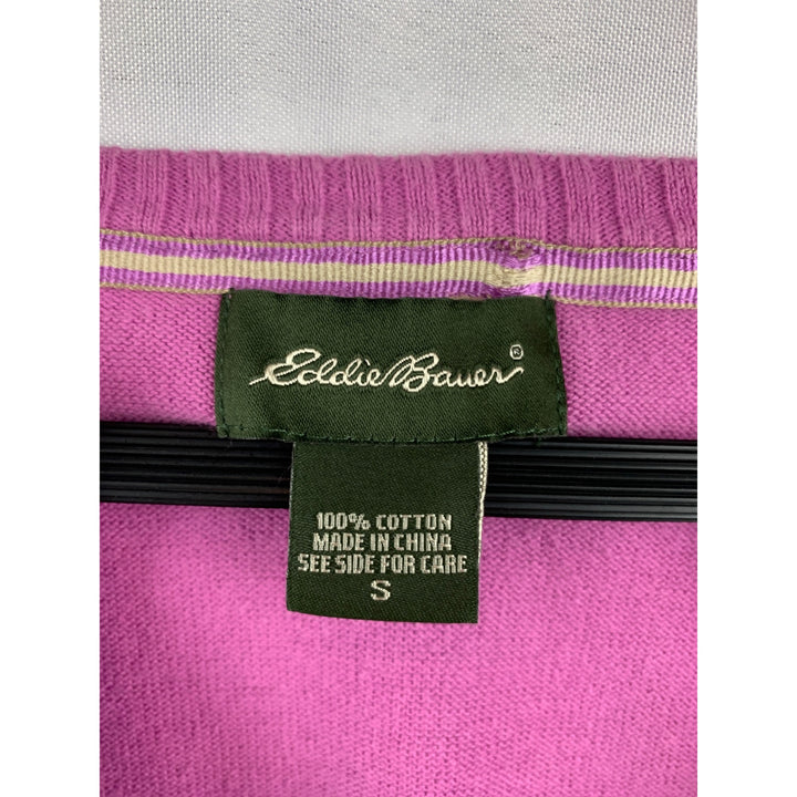 Eddie Bauer Womens Pink Cotton Pullover Sweater S