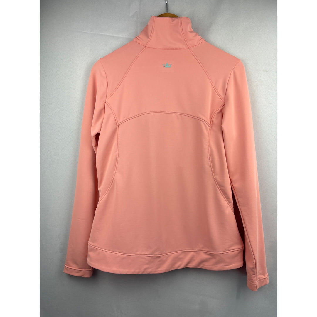 Peter Millar Womens Full-Zip Jacket M Coral UPF 50+ Polyester Spandex