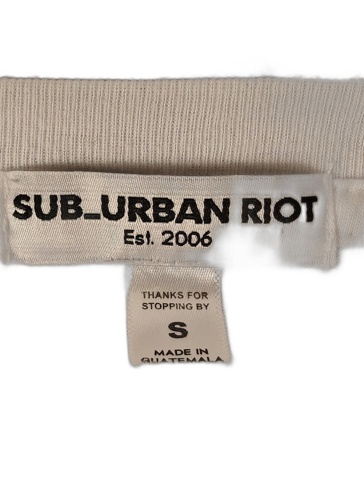 Women’s, Sub_Urban Riot, Cutout Boat-Neck Long-Sleeve Top, White, Small