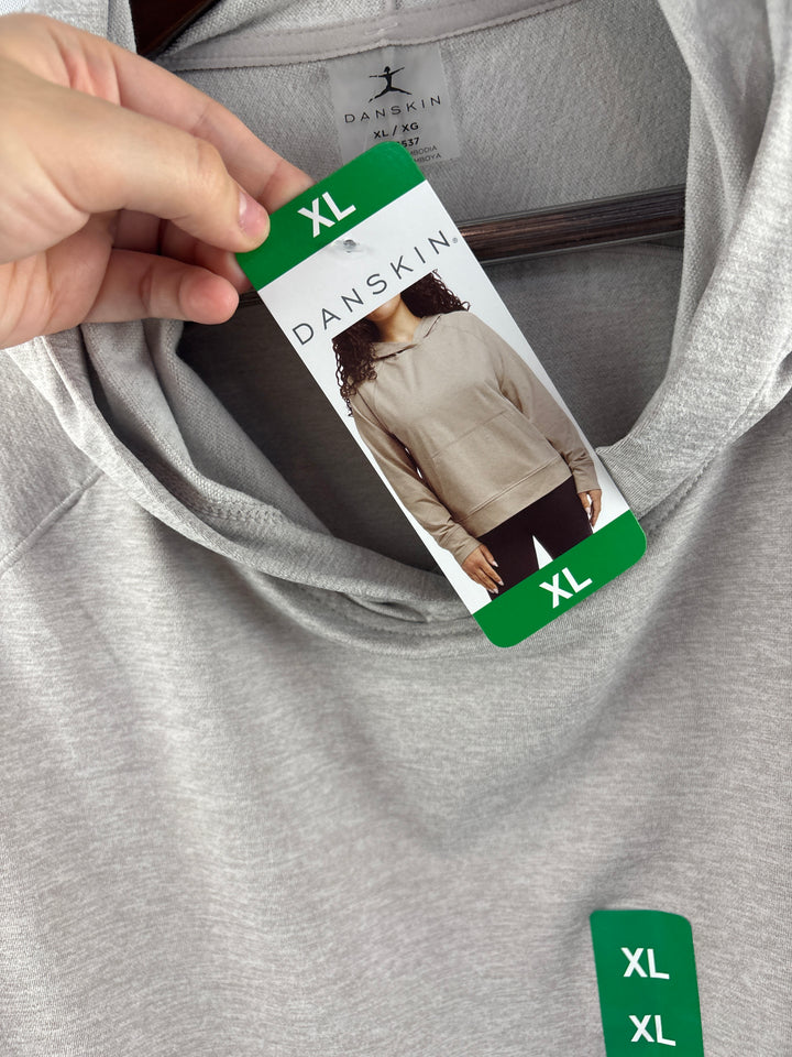 Women’s Danskin XL Light Gray Hoodie