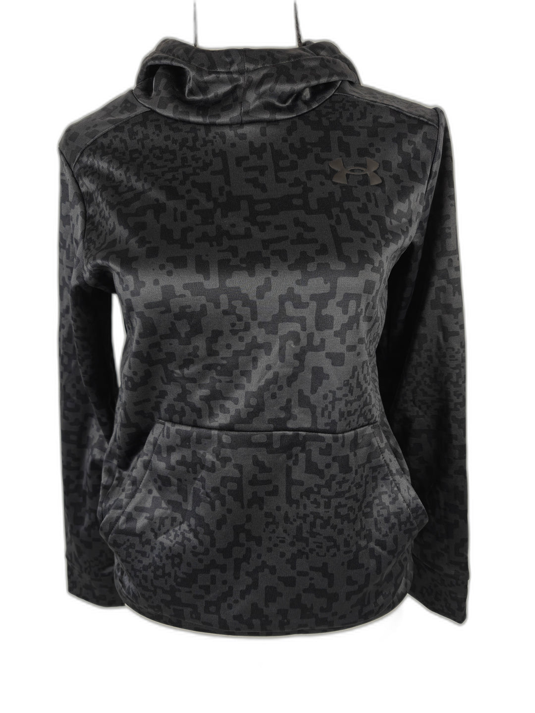 Womens Under Armour Hoodie Black Gray Size M