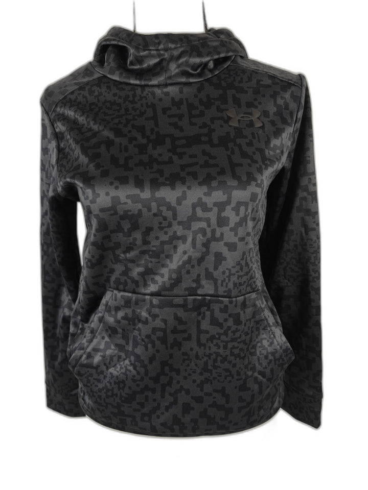 Womens Under Armour Hoodie Black Gray Size M
