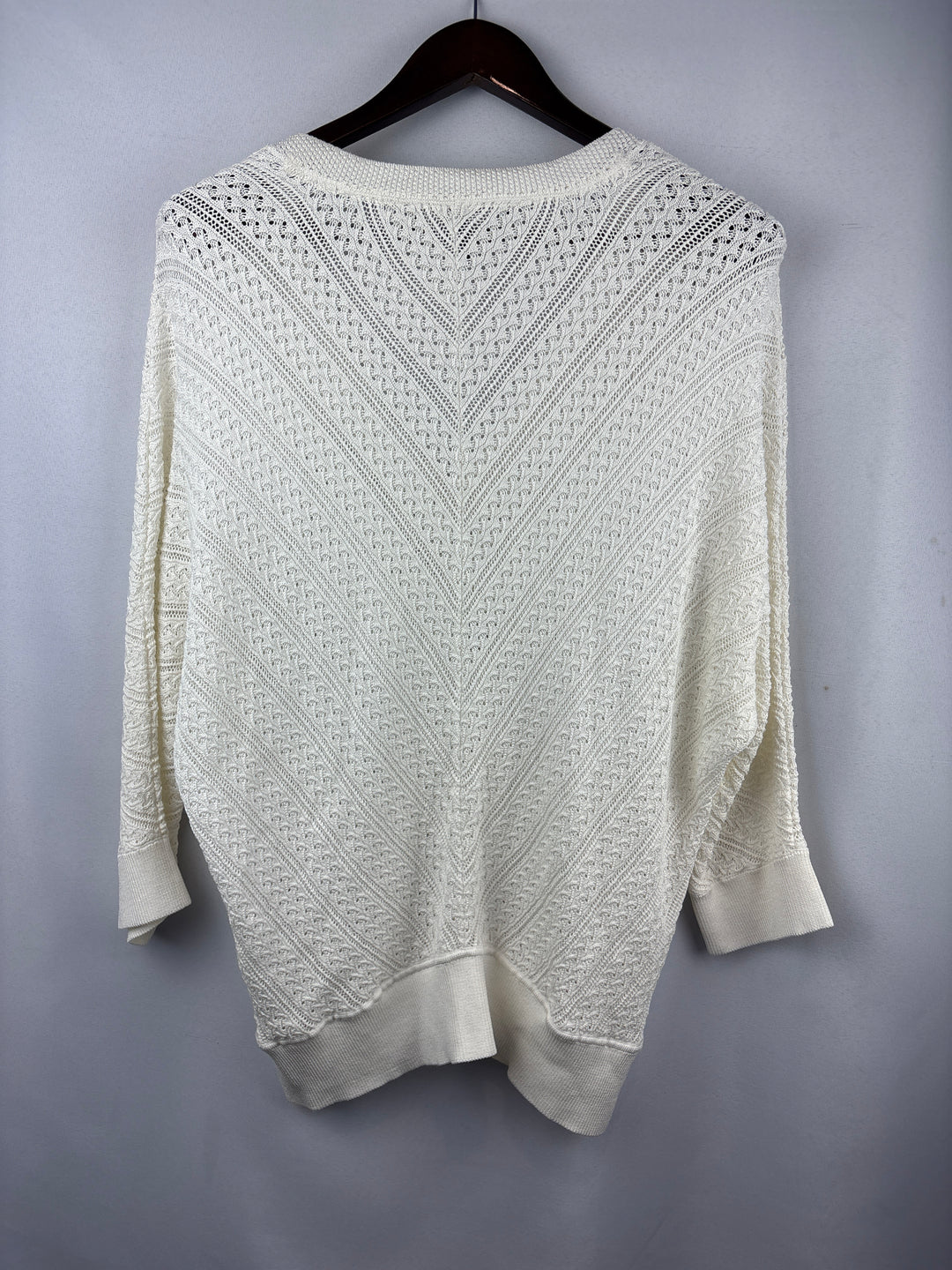 Women’s White House Black Market XL White Knit Sweater