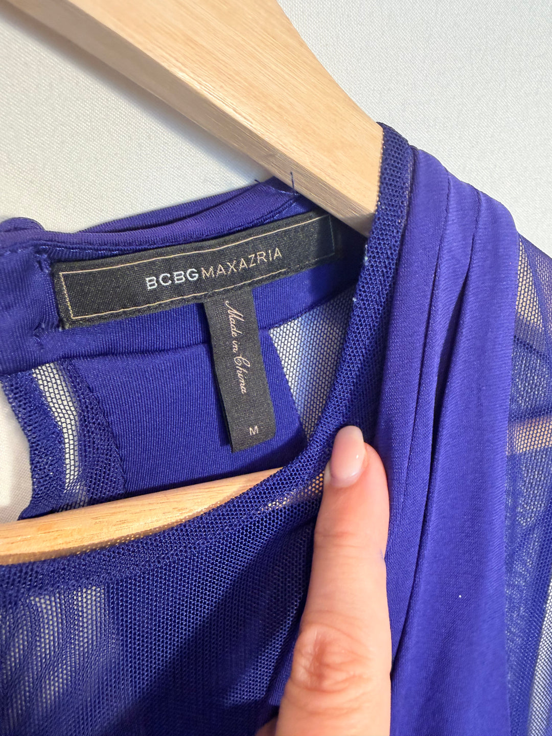 BCBG Maxazria Deep Regal Blue Dress Size M