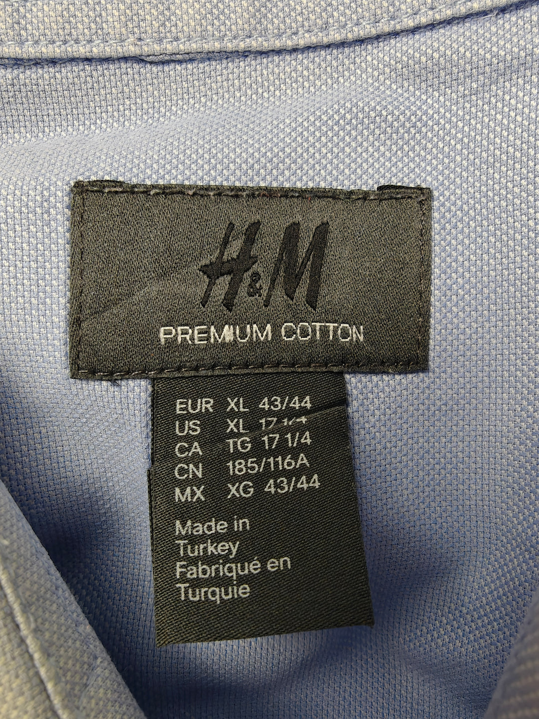 Men’s H&amp;M Dress Shirt Light Blue XL 17 1/4