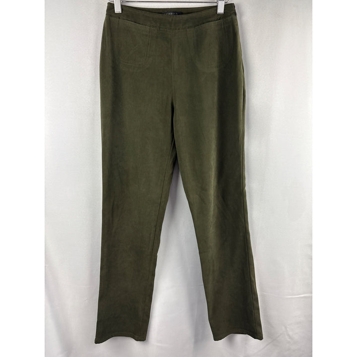 Express Olive Green Womens Pants Size 3/4 Polyester & Spandex