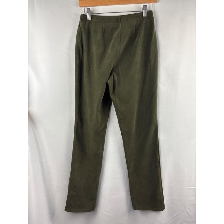 Express Olive Green Womens Pants Size 3/4 Polyester & Spandex