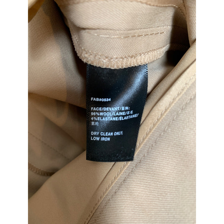 Lafayette 148 New York Womens Beige Wool Stretch Trousers Size 10