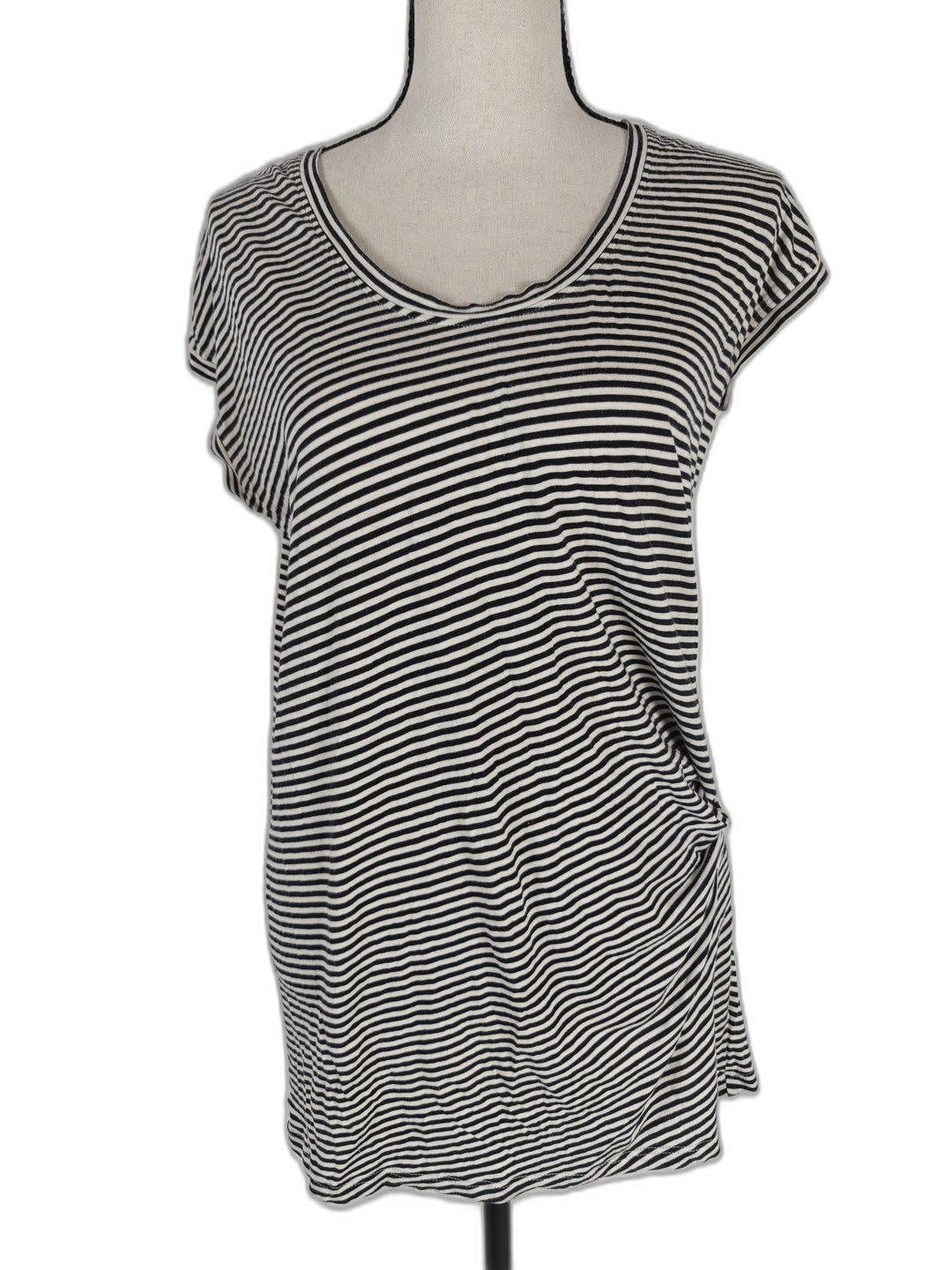 Womens Vince Tunic Top Navy White XS