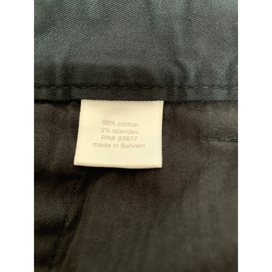 JCP Mens Black Cotton/Spandex Blend Chinos Size 36X30