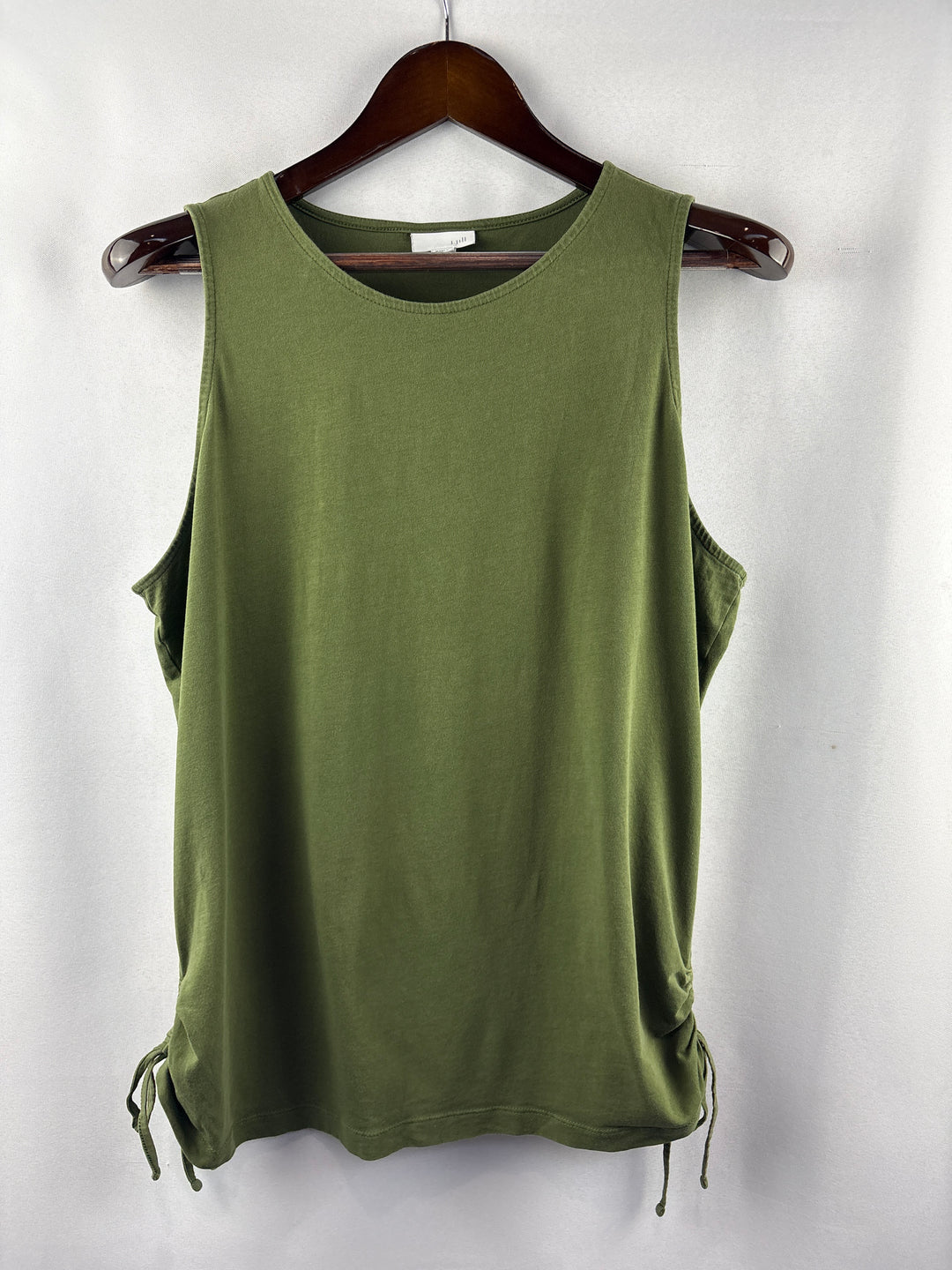 Women’s J.Jill Large Olive Green Sleeveless Blouse