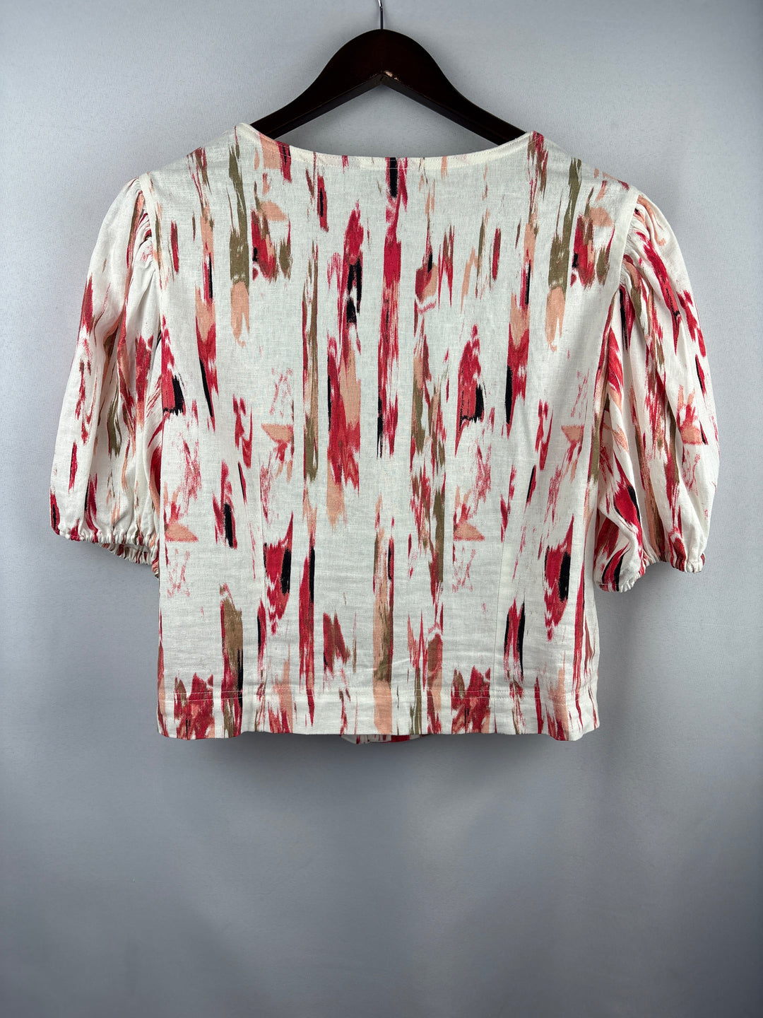 Women’s DKNY XL White Multicolored Patterned Skirt Set