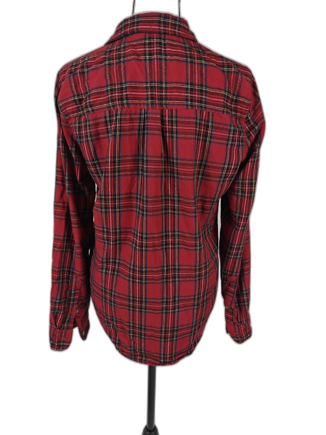 Womens Abercrombie &amp; Fitch Flannel Shirt Red Plaid Size M