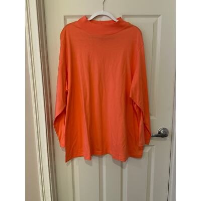 Venezia Woman Peach/Pink Long Sleeve Top Sz 2X