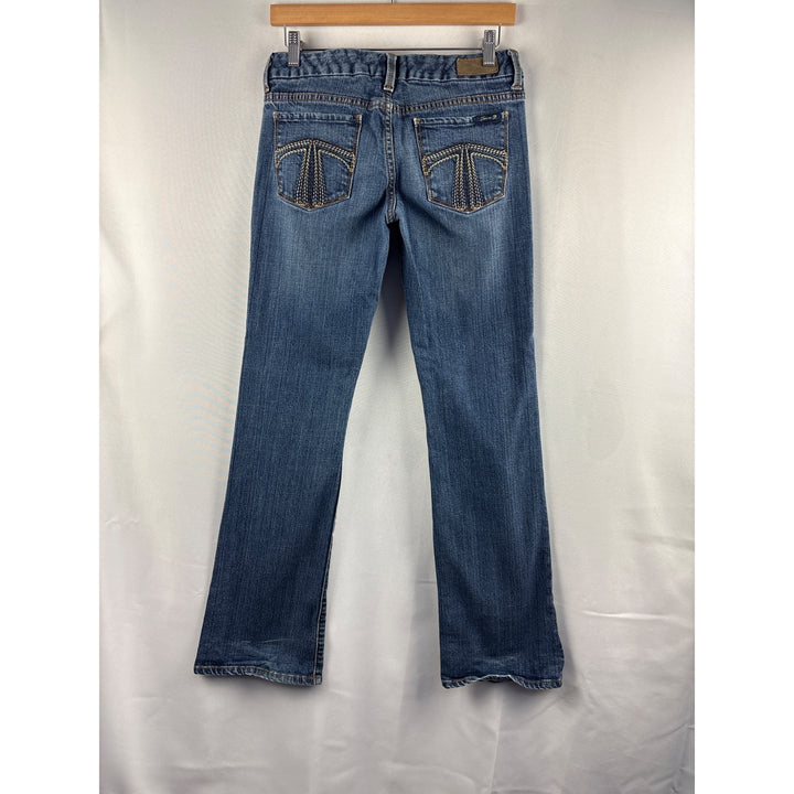 Seven7 Womens Boot Cut Jeans Size 29 Blue Denim Made In Hong Kong