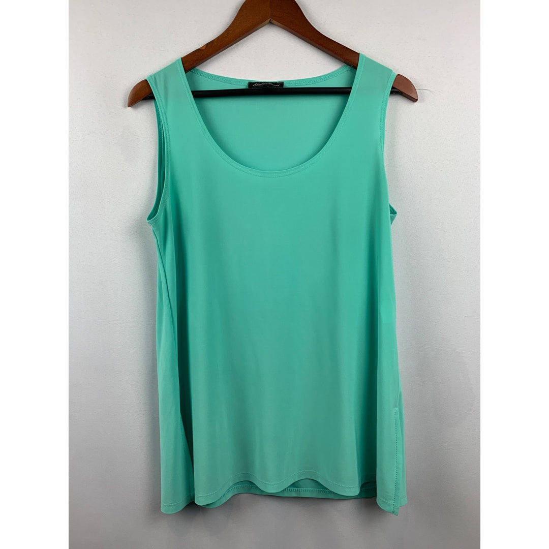 Slinky Brand Womens Sleeveless Mint Green Tank Top M
