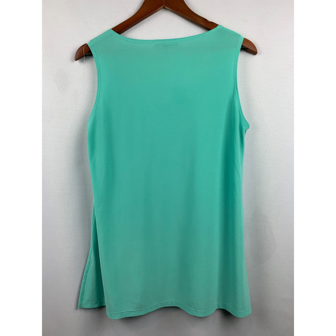 Slinky Brand Womens Sleeveless Mint Green Tank Top M
