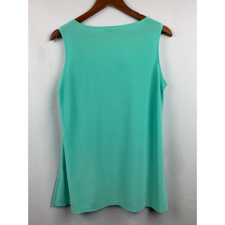Slinky Brand Womens Sleeveless Mint Green Tank Top M