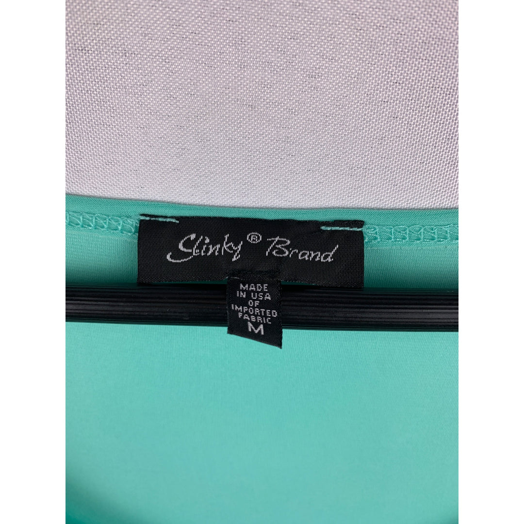 Slinky Brand Womens Sleeveless Mint Green Tank Top M