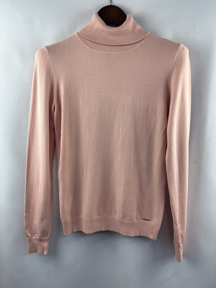 Women’s Calvin Klein Small Millennial Pink Turtleneck Sweater