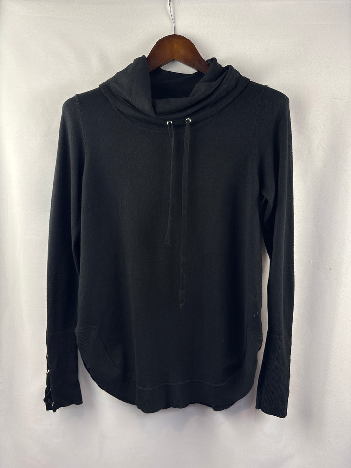 Women’s Lety &amp; Me Small Black Mockturtleneck Sweatshirt