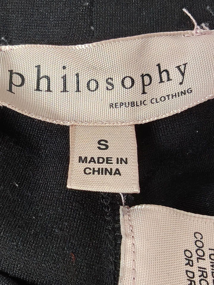 Women Philosophy Republic Clothing Skinny Pants Black Size Small