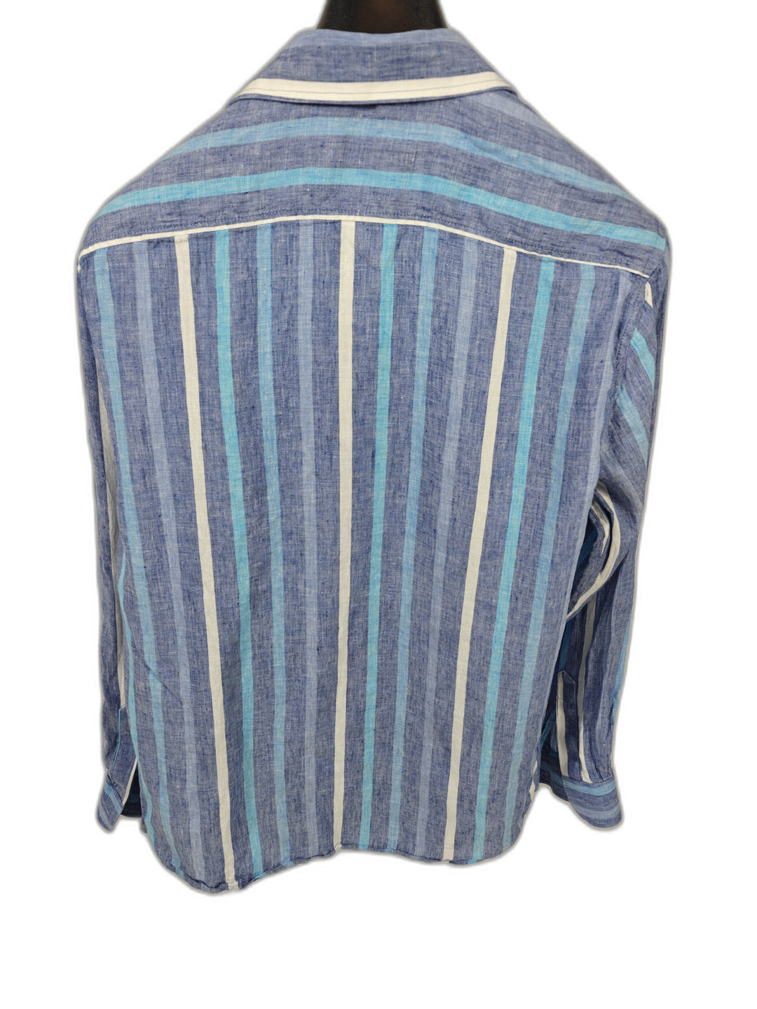 Mens Sartoria Saracena Linen Shirt Blue Size L