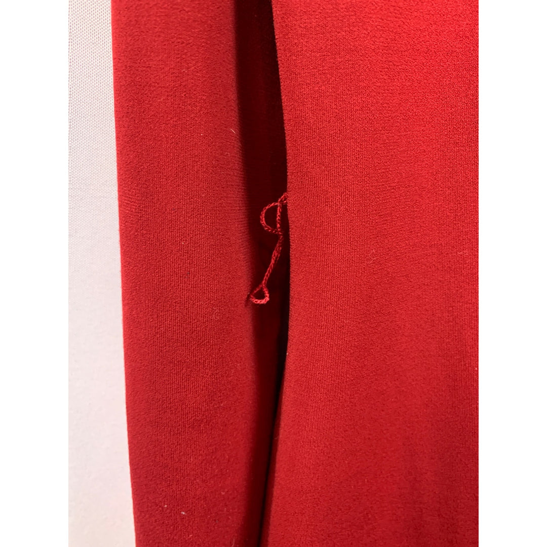 Susan Lucci Red Open Front Long Cardigan XS