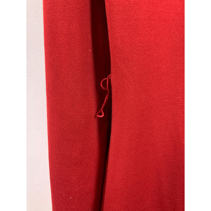 Susan Lucci Red Open Front Long Cardigan XS