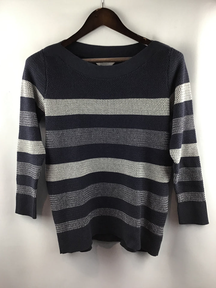 Women’s Market &amp; Spruce Navy Striped Knit Sweater Size S