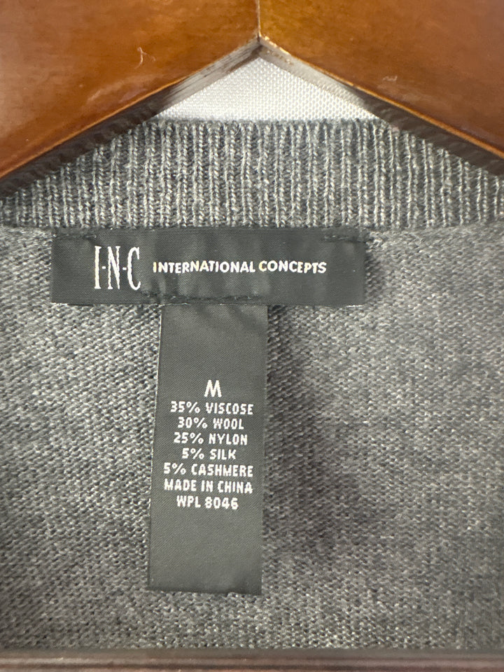 Women’s I.N.C International Concepts Medium Gray Bedazzled Sweater