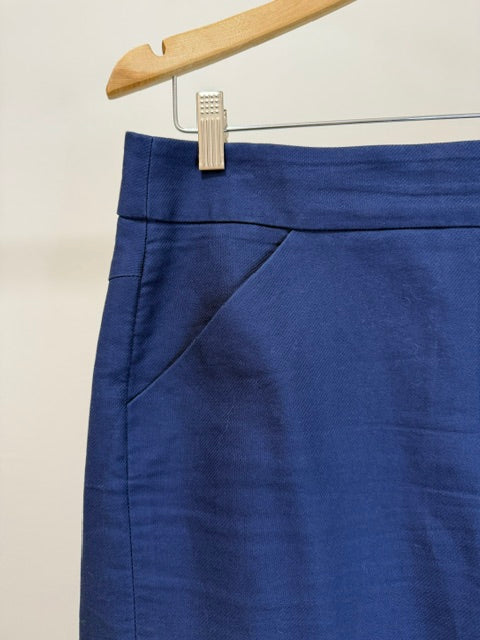 J.Crew “The Pencil Skirt” 100% Cotton – Navy – Sz10