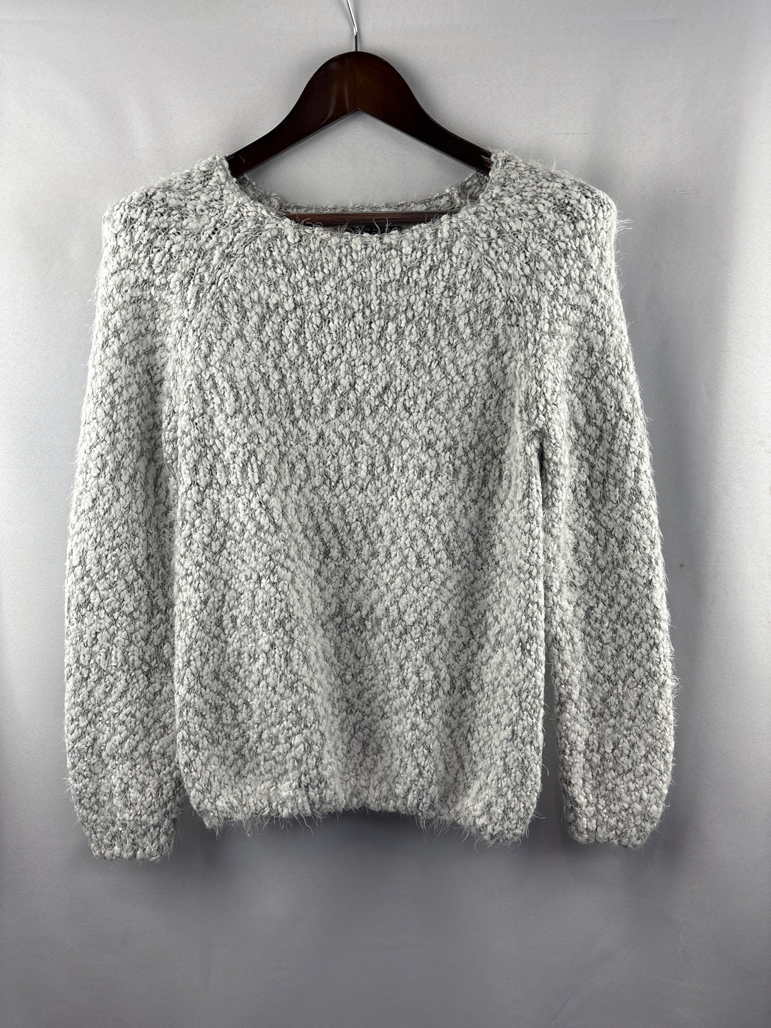 Women’s Buffalo David Bitton Medium White &amp; Gray Sweater