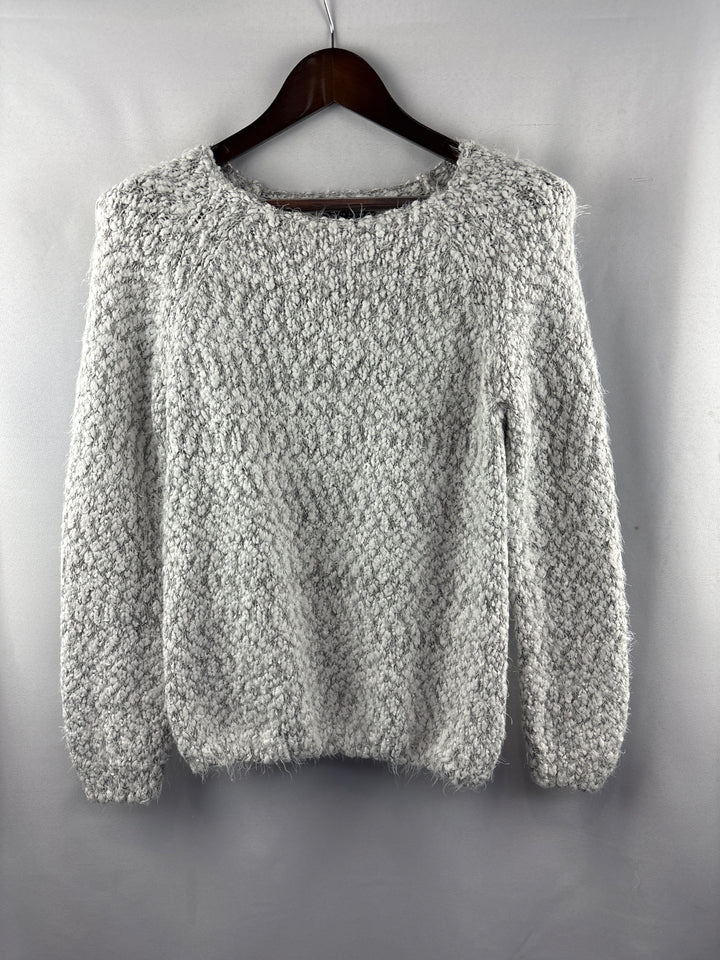 Women’s Buffalo David Bitton Medium White &amp; Gray Sweater