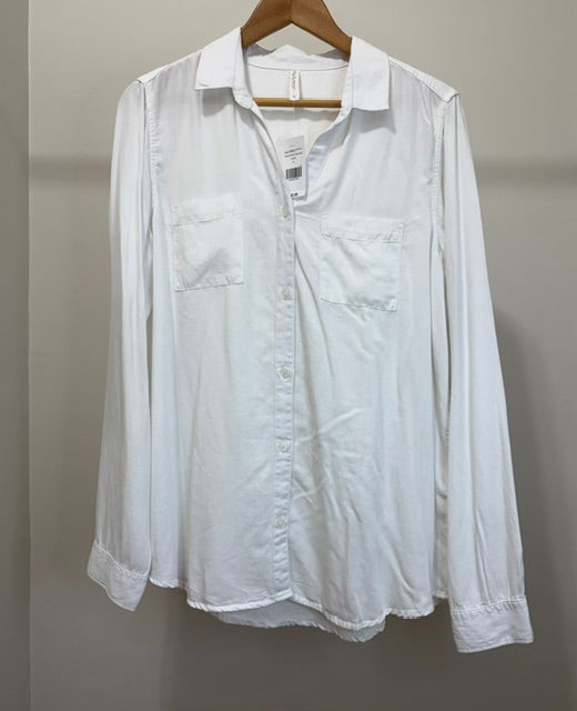 Mia &amp; Tess White Button‑Down Shirt Size XL NWT