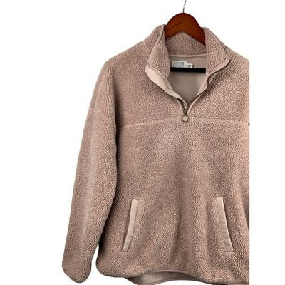 Women's Time and Tru Blush Pink Polyester Zip Up Sweater - Size S(4-6)
